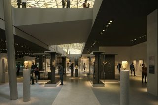 Αποψη της εισόδου στη βυζαντινή πτέρυγα